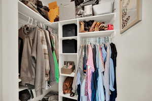 View of Primary walk-in closet