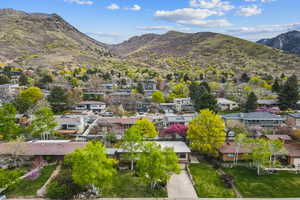 Mountain view with a residential view