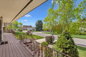 View of deck