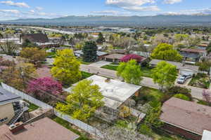 Aerial view with a mountain view and a residential view