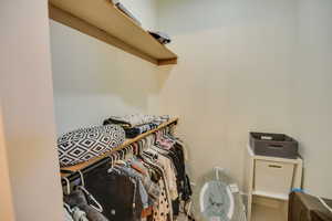 View of spacious closet