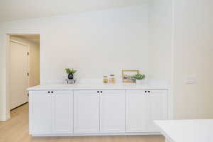 Interior space featuring light wood-type flooring