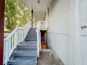 View of stairway