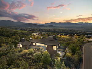 View of mountain background