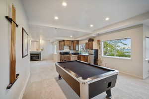 Huge living area downstairs with kitchen- perfect for gaming, entertaining or a private living space