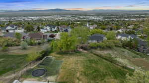 Aerial view with a mountain view and a residential view