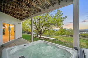 Enjoy the views from your hot tub