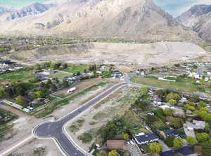 Bird's eye view featuring a mountain view