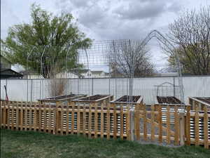 Exterior space featuring fence