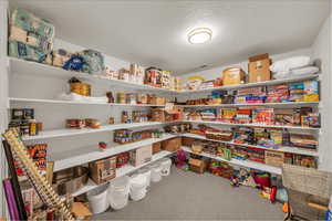 Pantry with visible vents