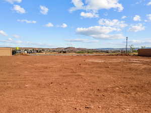 View of yard featuring a mountain view