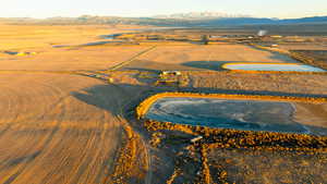 Bird's eye view featuring a mountain view
