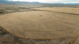 Aerial view with a rural view and a mountain view