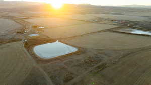 Birds eye view of property featuring a mountain view and a rural view