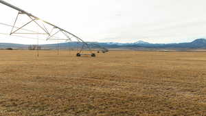 View of mountain feature with a rural view