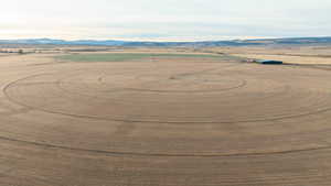 Aerial view featuring a mountain view