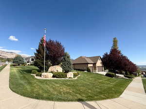 Spacious corner lot with stunning views of the valley and mountains from every angle.