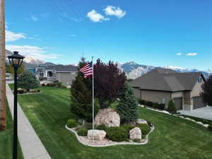 Spacious corner lot with stunning views of the valley and mountains from every angle.