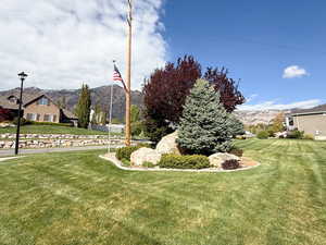 Spacious corner lot with stunning views of the valley and mountains from every angle.
