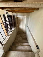 View of stairs