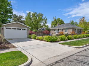 The detached garage was built in 2020 with size and quality in mind