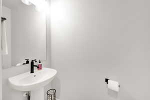 Bathroom featuring a sink