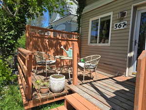 View of deck