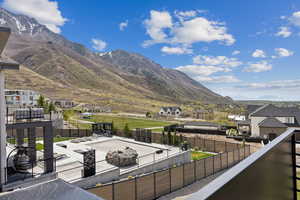 View of mountain feature with a residential view