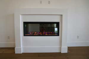 Interior details with wood finished floors