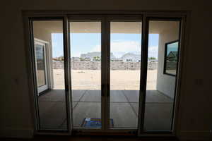 View of doorway to outside