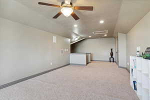 Bonus room that could be used a loft, office, or bedroom