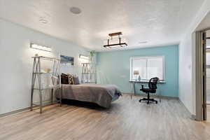 Basement primary bedroom