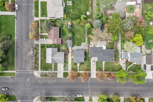 Bird's eye view with a residential view