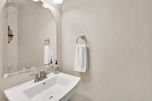 Bathroom featuring a sink