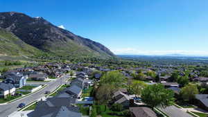 Aerial view with a mountain view and a residential view