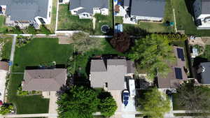 Aerial view featuring a residential view