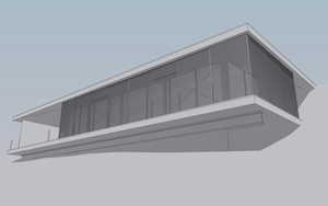 Modern home rendering