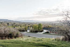 Land with a mountain view