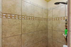Details featuring tiled shower