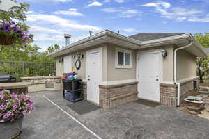Exterior space with fence