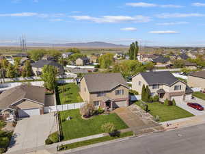 Birds eye view of property
