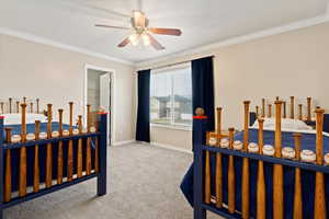 Bedroom with walk-in closet
