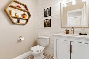 Main level half bath