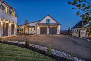 View of front of home with a standing seam roof