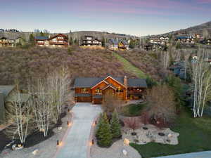 Aerial view featuring a residential view