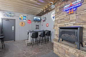 Bar with a dry bar