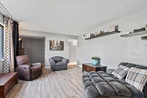 Front Room Looking Into Hallway to Bedrooms.