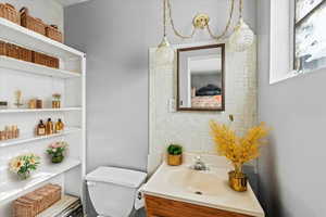 1/2 Bathroom in Master Bedroom.