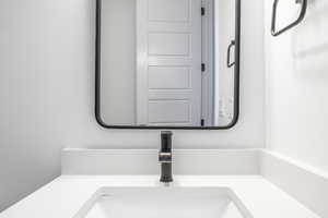 Room details featuring vanity