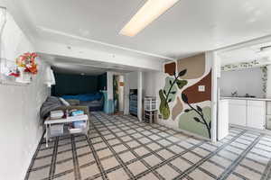 Interior space featuring baseboards
